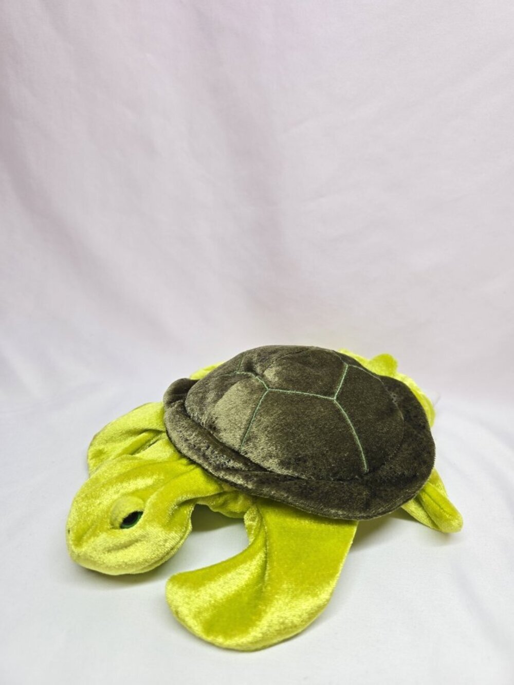 Dream 9" Green Sea Turtle Hand Puppet Plush Ocean Stuffed Animal Toy